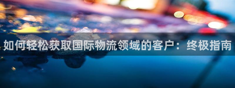 28圈网赌案件：如何轻松获取国际物流